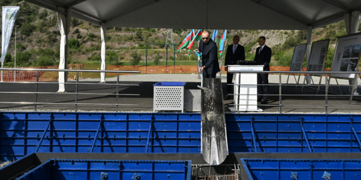 President Ilham Aliyev laid foundation stone for Lachin cable car line
