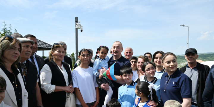 President Ilham Aliyev met with residents in Lachin