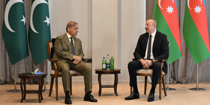 Laçında Azərbaycan Prezidenti İlham Əliyevin Pakistanın Baş naziri ilə məhdud tərkibdə görüşü keçirilir