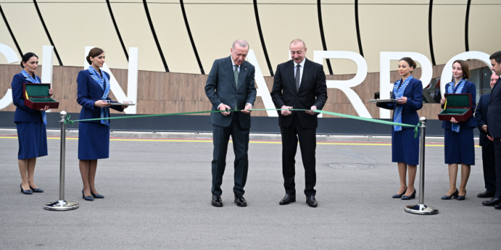 President of Azerbaijan Ilham Aliyev and President of Türkiye Recep Tayyip Erdoğan attended the inauguration ceremony