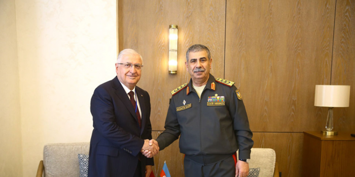 Azerbaijan Defense Minister meets with his Turkish counterpart
