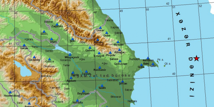 Magnitude 3.1 quake strikes Caspian Sea