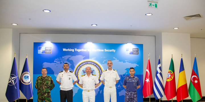 Azerbaijani flag raised at NATO Maritime Security Centre of Excellence