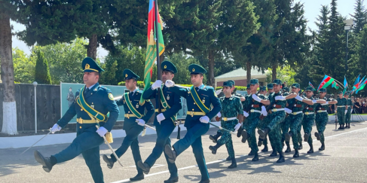 Gənc əsgərlərin andiçmə mərasimi keçirilib