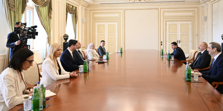 President of Azerbaijan Ilham Aliyev received President of Assembly of North Macedonia 