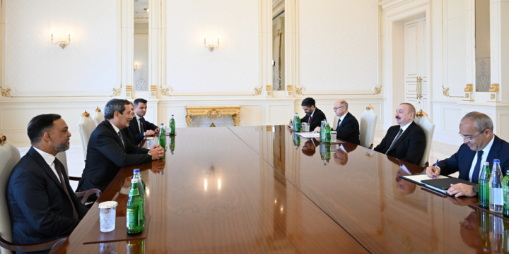 Prezident İlham Əliyev “Schlumberger Overseas S.A” şirkətinin baş icraçı direktorunu qəbul edib