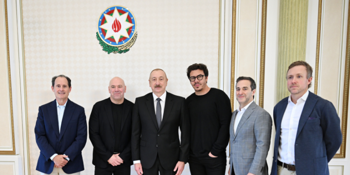 Prezident İlham Əliyev UFC-nin prezidentini qəbul edib