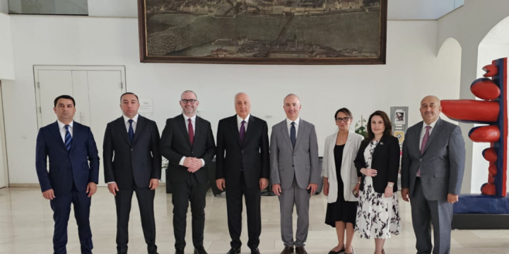 Azerbaijani delegation arrives in Austrian city of Linz