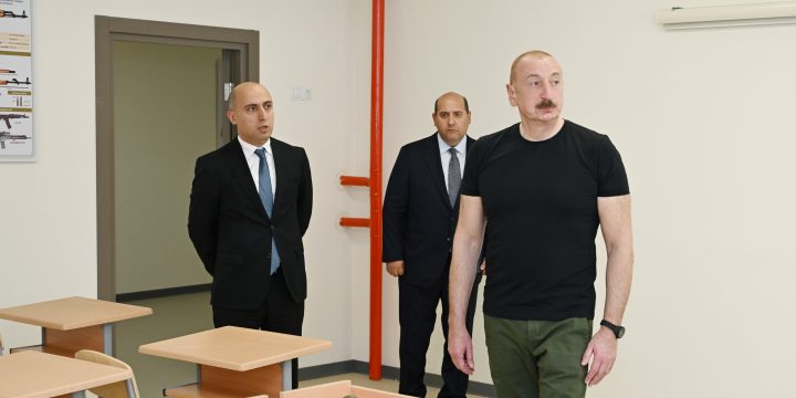 Ağdam şəhər 1 nömrəli tam orta məktəbin binasının açılışı olub