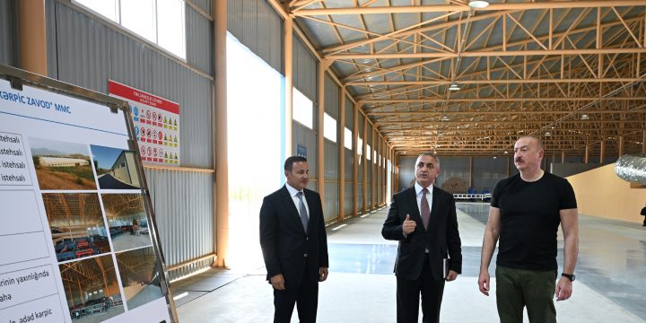 Xocalı kərpic zavodunun açılışı olub