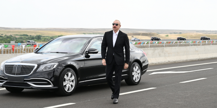 President Ilham Aliyev attended inauguration of Ahmadbayli-Fuzuli-Shusha highway