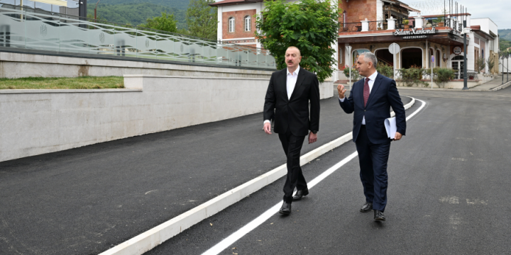 President Ilham Aliyev attended opening of Khankendi Business Center