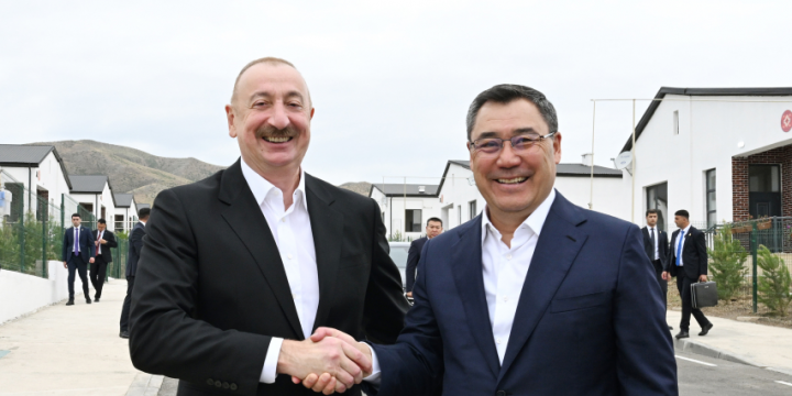 Presidents of Azerbaijan and Kyrgyzstan attended opening of the first phase of Khidirli village in Aghdam district