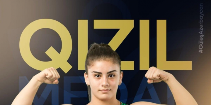 Azerbaijan’s female wrestler becomes two-time European champion