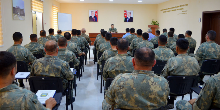 Orduda yanğından mühafizə komandaların təlim-metodiki toplanışı keçirilib