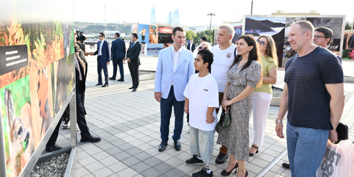 Leyla Aliyeva attends opening of photo exhibition dedicated to 100th anniversary of environmental protection in Azerbaijan