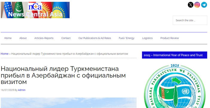 Gurbanguly Berdimuhamedov’s visit to Azerbaijan in spotlight of Turkmenistan’s media outlets