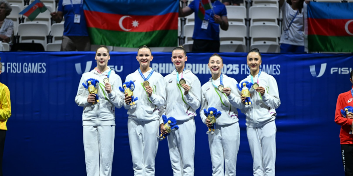 Universiadada gimnastlarımız qızıl medal qazanıb