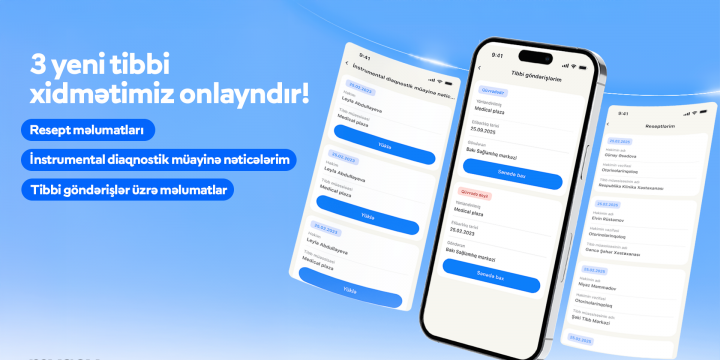 Daha üç tibbi məlumat “mygov” platformasına inteqrasiya olunub