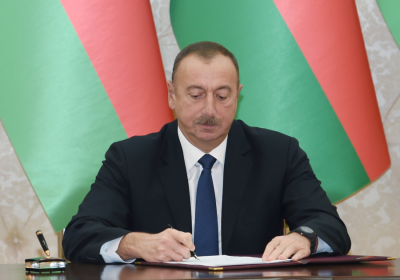 President Ilham Aliyev awards servicemen and civil servants of State Service for Mobilization and Conscription