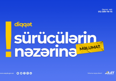 Bu yolda nəqliyyat vasitələrinin hərəkəti qismən məhdudlaşdırılacaq