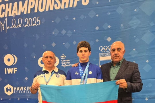Azerbaijani powerlifter bags two medals at 2025 European Youth and U15 Championships