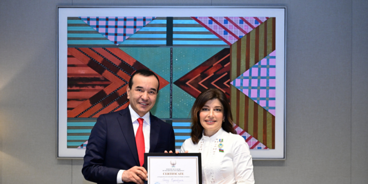 Günay Əfəndiyeva “Özbəkistanın mədəniyyət elçisi” medalı ilə təltif edilib