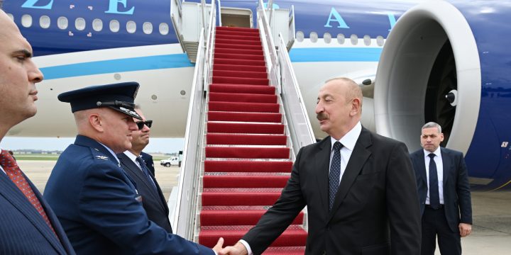 Azərbaycan Prezidenti İlham Əliyev ABŞ-yə işgüzar səfər edib