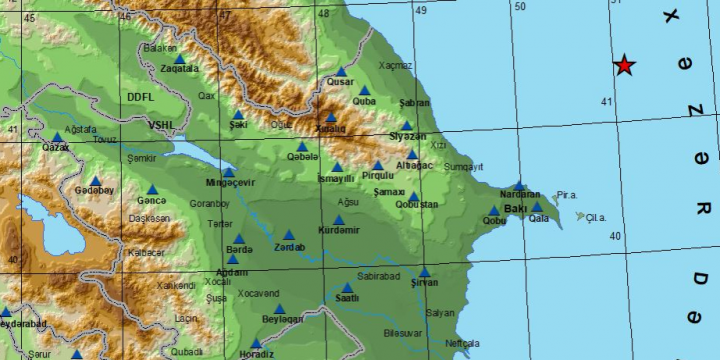 Magnitude 3.2 quake strikes Caspian Sea