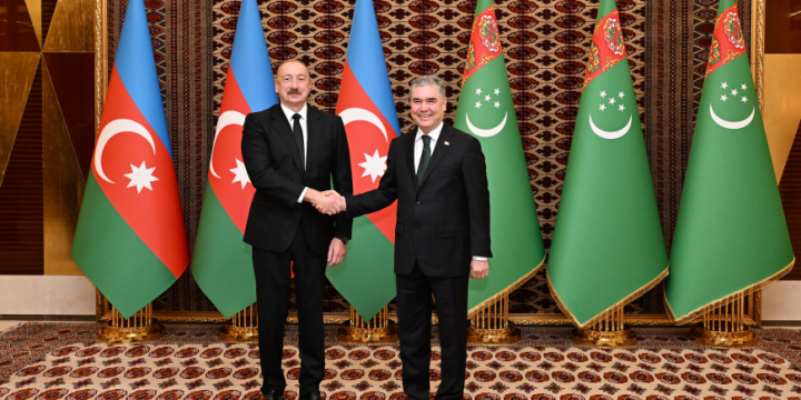 President of Azerbaijan Ilham Aliyev held one-on-one meeting with Chairman of Halk Maslakhaty of Turkmenistan