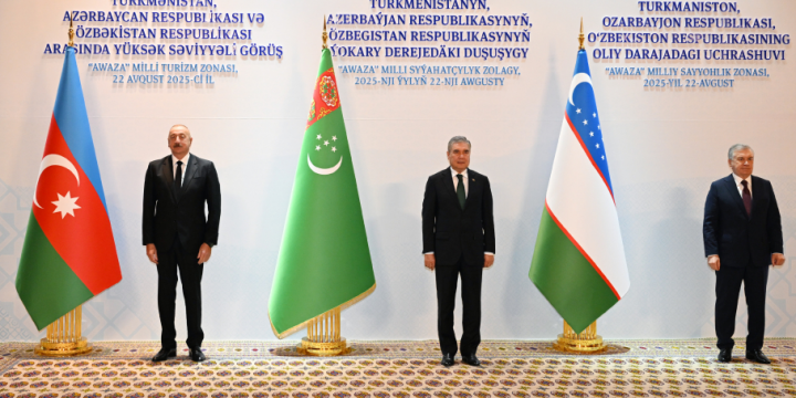 High-level meeting between Turkmenistan, Azerbaijan, and Uzbekistan held in Turkmenbashi