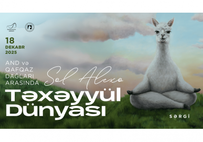 Perulu rəssam Sol Alexonun alpakaları Bakıda Heydər Əliyev Mərkəzində