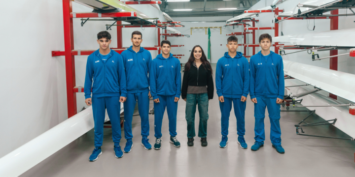 Heydər Əliyev Fondunun vitse-prezidenti Leyla Əliyeva Mingəçevirdə yerləşən avarçəkmə bazasında idmançılarla görüşüb