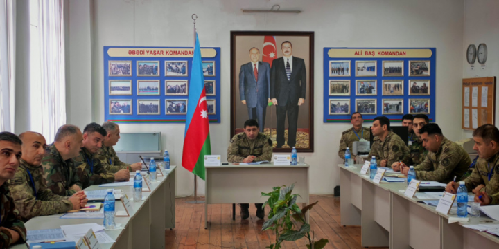 Mülki müdafiə qoşunlarının hərbi hissələri ilə birgə qərargah məşqi keçirilib