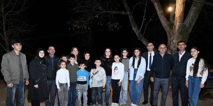 Leyla Aliyeva and Arzu Aliyeva visit family of National Hero Panjali Teymurov in Astara