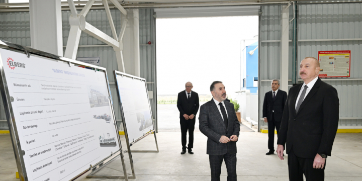 Prezident İlham Əliyev “AZWOOL” mineral daş yunu zavodunun açılışında iştirak edib