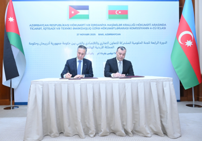 Azərbaycan–İordaniya sənədləri imzalanıb