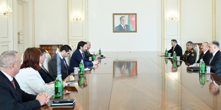Prezident İlham Əliyev Slovakiya Baş nazirinin müavininin başçılıq etdiyi nümayəndə heyətini qəbul edib