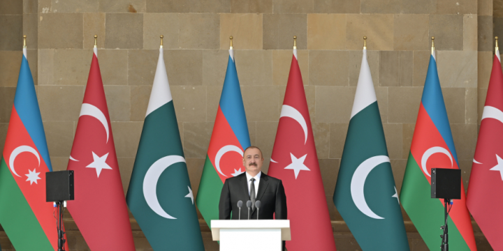 Military Parade dedicated to the fifth anniversary of Victory in Patriotic War started in Baku