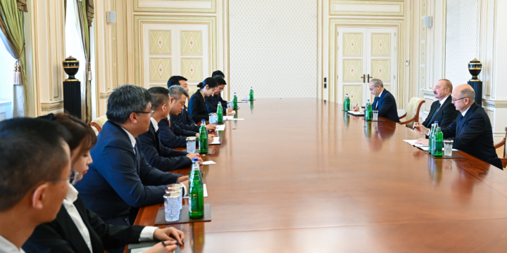 Prezident İlham Əliyev Çinin “China Datang Corporation Ltd.” şirkətinin nümayəndə heyətini qəbul edib