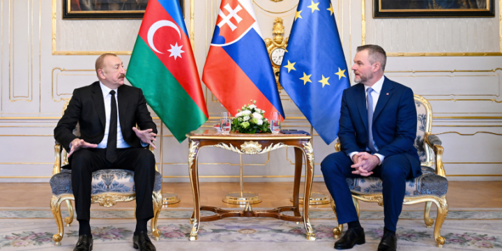 President of Azerbaijan Ilham Aliyev held one-on-one meeting with President of Slovakia 