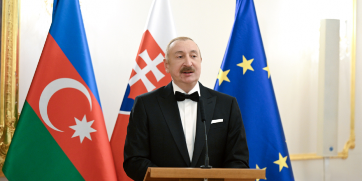 Bratislavada Prezident İlham Əliyevin şərəfinə rəsmi ziyafət verilib