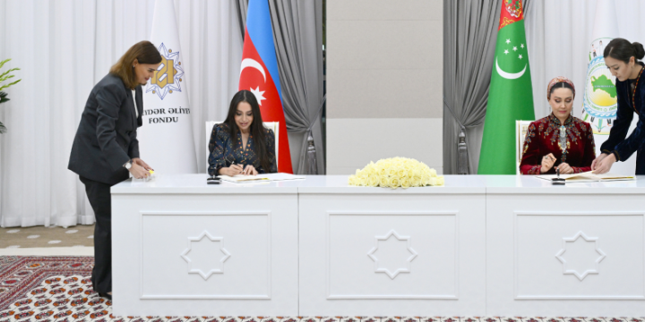 Heydar Aliyev Foundation, Gurbanguly Berdimuhamedov Charitable Foundation for Assistance to Children in Need of Guardianship sign MoU