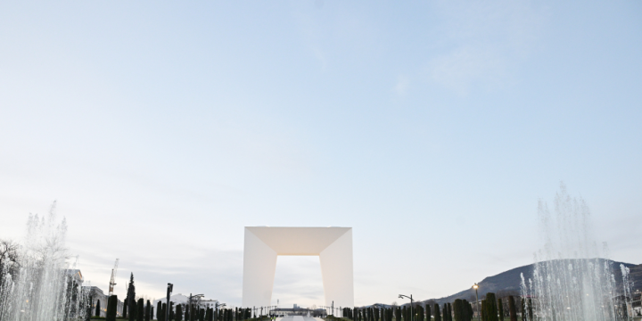 Prezident İlham Əliyev və Birinci xanım Mehriban Əliyeva Xankəndi şəhərində Zəfər parkının açılışında iştirak ediblər