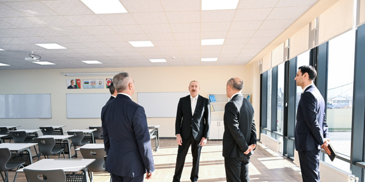 President Ilham Aliyev attended inauguration of Faculty of Business and Economics building at Garabagh University