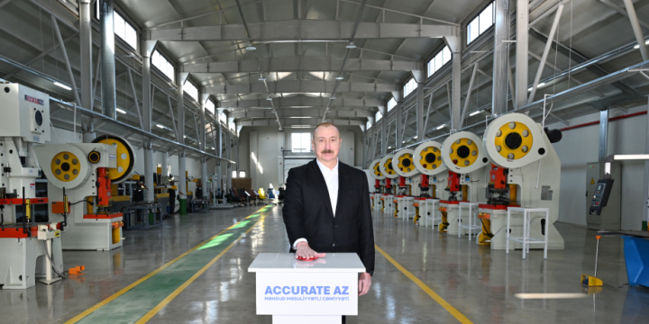 Office furniture and accessories production facility opened in Ballija village of Khojaly