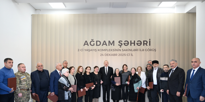President Ilham Aliyev attended opening of second residential complex in Aghdam and met with residents 