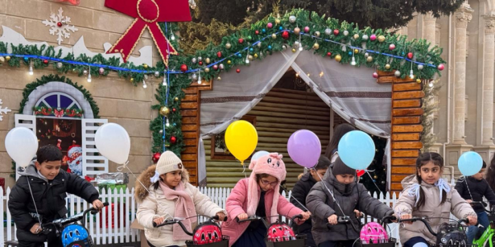 Initiated by Leyla Aliyeva, New Year celebrations for children organized in Yevlakh