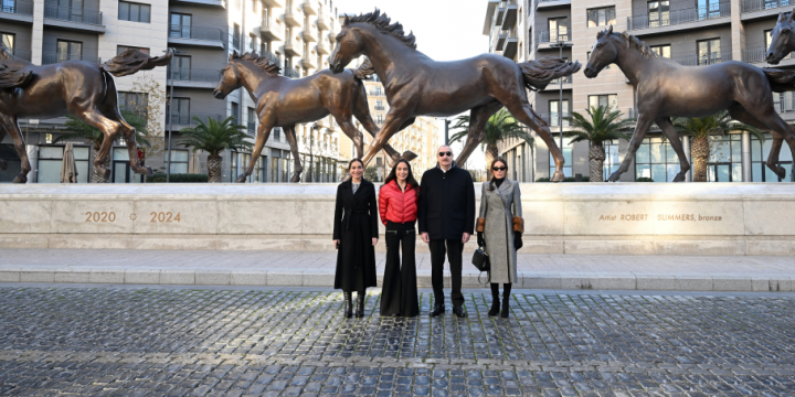 President Ilham Aliyev visited Baku White City