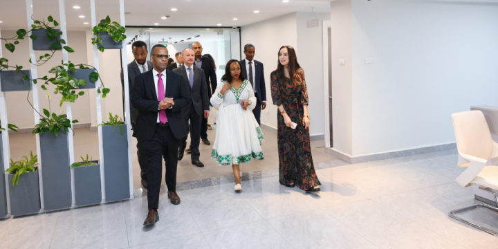 Leyla Əliyeva Efiopiyada “MESOB” dövlət xidməti mərkəzində olub